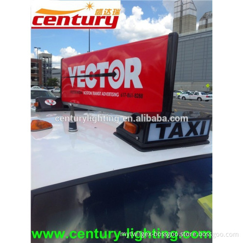 taxi advertising panel